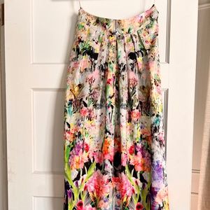 Floral maxi skirt